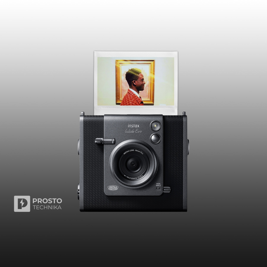 Фотоаппарат моментальной печати Fujifilm Instax Mini Wide Evo Черный